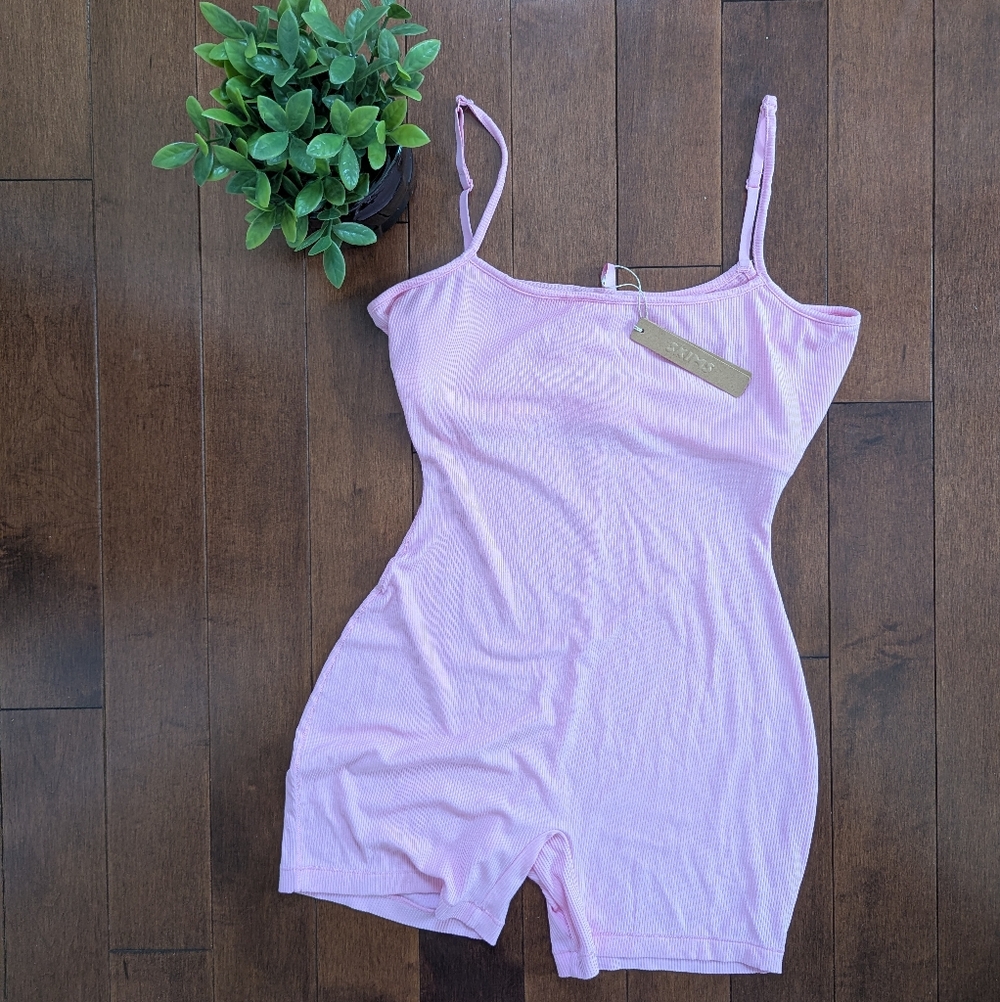 SKIMS Pink Soft Lounge Onesie